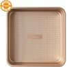 Stampo quadrato di lato 24,5 cm ed h 5,5 cm metallo antiaderente rose gold line da Decora Stampo quadrato di lato 24,5 cm ed h 5,5 cm metallo antiaderente rose gold line da Decora