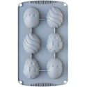 Easter Decora stampo silicone 6 uova di pasqua 5,5x7xh2,5cm
