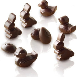 Easter Silikomart stampo silicone per papera coniglio e uova di pasqua di cioccolato