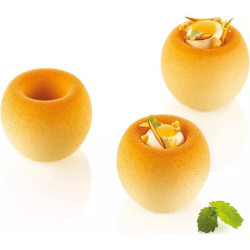 Secret 40 Silikomart: stampo in silicone bianco effetto 3D per 12 mini porzioni bicchierini di ø4,5xh3,6 cm e volume 4 cl