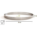 Anello micro-forato in acciaio inox, fascia di ø15xh2 cm da Decora, per crostatine tonde