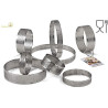 Anello per torte Decora: anello microforato per crostate tonde in acciaio h2 o h3,5 cm da ø15 a ø24 cm Anello per torte Decora: anello microforato per crostate tonde in acciaio h2 o h3,5 cm da ø15 a ø24 cm