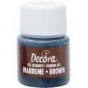 Colorante Alimentare Marrone in Gel 28g Decora | Concentrato per Pasta di Zucchero e Creme
