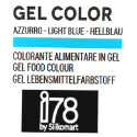 Gel Color Light Blue Silikomart: colorante in gel azzurro tubetto da 15 g della linea i78