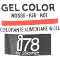 Gel Color Red Silikomart: colorante in gel rosso tubetto da 15 g della linea i78