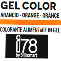 Gel Color Orange Silikomart: colorante in gel arancione tubetto da 15 g, della linea i78