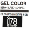 Gel Color Black Silikomart: colorante in gel nero tubetto da 15 g, della linea i78