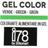 Gel Color Green Silikomart: colorante in gel verde tubetto da 15 g, della linea i78