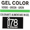 Gel Color Green Silikomart: colorante in gel verde tubetto da 15 g, della linea i78 Gel Color Green Silikomart: colorante in gel verde tubetto da 15 g, della linea i78