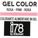 Colorante in gel rosa, Foodgrade Gel Color Pink Silikomart, tubetto in plastica 15 g