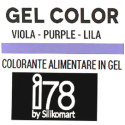 Gel Color Purple Silikomart: colorante in gel viola tubetto da 15 g, della linea i78