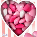 Selection color cuoricini mignon rosa Crispo 500 g confetti rosa sfumati
