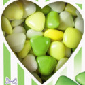 Crispo Selection Color Cuoricini Mignon Verde – Confetti al Cioccolato Fondente 500 g