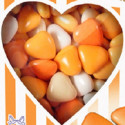 Selection color cuoricini mignon arancio Crispo 500 g confetti arancioni sfumati