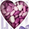 Selection color cuoricini mignon lilla Crispo 500 g confetti lilla sfumati Selection color cuoricini mignon lilla Crispo 500 g confetti lilla sfumati
