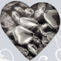 500 g 25 Anni di Felicità cuoricini mignon argento Crispo confetti cuoricini mignon argentati