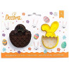 Tagliapasta cestino e bunny Decora: set 2 sagome in plastica a forma di cestino 6x6,5xh2,2 cm e coniglio 4,5x7,5xh2,2 cm Tagliapasta cestino e bunny Decora: set 2 sagome in plastica a forma di cestino 6x6,5xh2,2 cm e coniglio 4,5x7,5xh2,2 cm