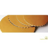 Da ø26 a ø34 cm piatto ala porta-torta in cartoncino color oro h 0,15 cm