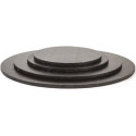 Da ø25 a ø35 cm sottotorta cartone nero tondo Decora vassoio torta rigido h1,2 cm