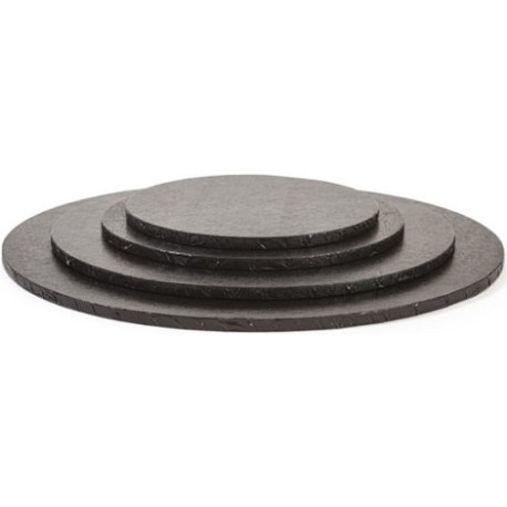 Da ø25 a ø35 cm sottotorta cartone nero tondo Decora vassoio torta rigido h1,2 cm Da ø25 a ø35 cm sottotorta cartone nero tondo Decora vassoio torta rigido h1,2 cm