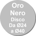 Da ø24 a ø40 cm sottotorta accoppiato oro e nero tondo h0,30 cm Decora