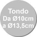 Da ø10 a ø13,5 cm tortaflex round Silikomart stampo silicone tondo bordi dritti h4 e h5 cm