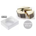 Tortaflex round Silikomart stampo tondo silicone bianco ø11,5xh4 cm