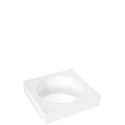 Tortaflex round TOR160 h4 Silikomart: stampo tondo in silicone bianco ø16xh4 cm volume 800 ml