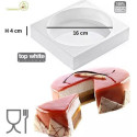 Tortaflex round TOR160 h4 Silikomart: stampo tondo in silicone bianco ø16xh4 cm volume 800 ml