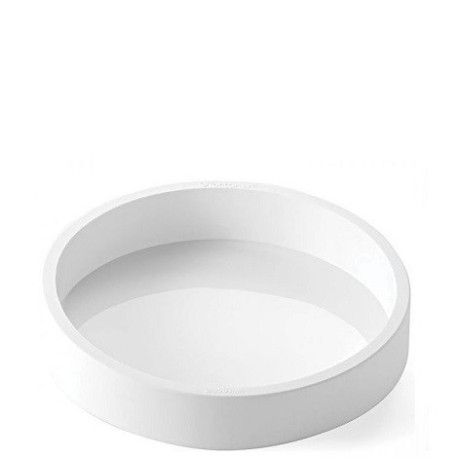 Tortaflex round TOR200 h4 Silikomart: stampo tondo in silicone bianco ø20xh4 cm volume 1252 ml