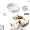 Tortaflex round TOR200 h4 Silikomart: stampo tondo in silicone bianco ø20xh4 cm volume 1252 ml