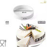 Tortaflex round TOR220 h4 Silikomart: stampo tondo in silicone bianco ø22xh4 cm volume 1474 ml da Silikomart