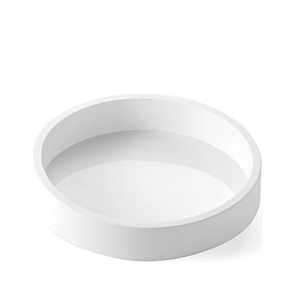 Tortaflex round TOR260 h4 Silikomart: stampo tondo in silicone bianco ø26xh4 cm volume 2118 ml da Silikomart