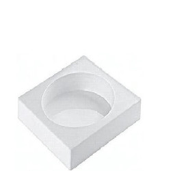 Tortaflex round Silikomart stampo tondo silicone bianco ø16xh5 cm