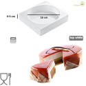 Tortaflex round Silikomart stampo tondo silicone bianco ø16xh5 cm