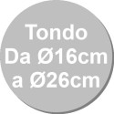 Da ø16 a ø26 cm tortaflex round Silikomart stampo silicone tondo bordi dritti h4 e h5 cm