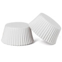 Pirottini muffin in carta da forno bianca da: ø32 per mini muffin o ø50 mm per muffin o ø55 mm  per jumbo muffin