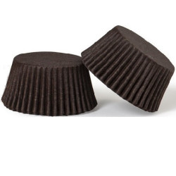 Pirottini muffin Marroni in Carta Forno (200 pz) – Antiaderenti per Cottura Professionale, Formati Ø3,2 / 5 cm