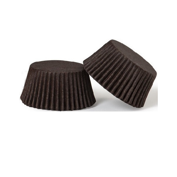 Pirottini muffin in carta da forno marrone di ø32 per mini muffin o ø50 mm per muffin