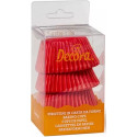 75 Pirottini per muffin in carta forno colore rossa di diametro 5 cm ed altezza 3,2 cm da Decora