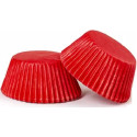 75 Pirottini per muffin in carta forno colore rossa di diametro 5 cm ed altezza 3,2 cm da Decora