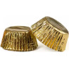 60 Pirottini per muffin in carta forno color oro di diametro 5 cm altezza 3,2 cm da Decora