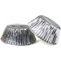 Set 60 pirottini per muffin in carta forno color argento di diametro 5 cm altezza 3,2 cm da Decora