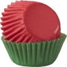 100 Pirottini mini muffin natalizi rossi e verdi in carta diametro 3,2 cm altezza 2,2 cm da Wilton 100 Pirottini mini muffin natalizi rossi e verdi in carta diametro 3,2 cm altezza 2,2 cm da Wilton