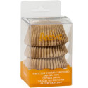 75 Pirottini muffin in carta marrone naturale di diametro 5 cm ed altezza 3,2 cm da Decora