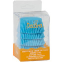 75 Pirottini muffin in carta azzurra ø5xh3,2 cm Decora