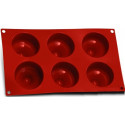 Kiss Silikomart: stampo silicone 6 monoporzioni bacio SF067 ø 7 cm h 5,7 cm