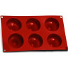 Kiss Silikomart: stampo silicone 6 monoporzioni bacio SF067 ø 7 cm h 5,7 cm Kiss Silikomart: stampo silicone 6 monoporzioni bacio SF067 ø 7 cm h 5,7 cm