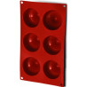 Kiss Silikomart: stampo silicone 6 monoporzioni bacio SF067 ø 7 cm h 5,7 cm Kiss Silikomart: stampo silicone 6 monoporzioni bacio SF067 ø 7 cm h 5,7 cm
