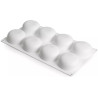 Stone o pietra da 85 Silikomart: stampo in silicone bianco per monoporzione ø6,5xh3 cm Stone o pietra da 85 Silikomart: stampo in silicone bianco per monoporzione ø6,5xh3 cm
